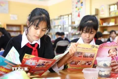 Việc lan tỏa văn hóa đọc cho học sinh dân tộc thiểu số tỉnh Yên Bái sẽ góp phần nâng cao kiến thức, kỹ năng, phát triển tư duy, giáo dục và rèn luyện nhân cách cho học sinh. (Ảnh: Tuấn Anh/TTXVN)