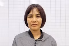 Đối tượng Nguyễn Thị Thúy tại cơ quan Công an.