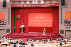 Quang cảnh Hội nghị chuyên đề của Bộ Công an về xây dựng pháp luật năm 2026. (Ảnh: Phạm Kiên/TTXVN)