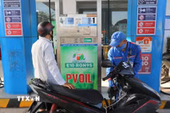 Từ tháng 5/2026, 100% xăng bán ra tại Cửa hàng xăng dầu Thành Tô (Hải Phòng) là xăng E10. (Ảnh: Minh Thu/TTXVN)