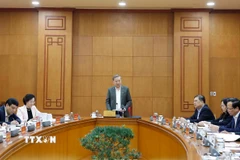 Tổng Bí thư Tô Lâm chủ trì buổi làm việc về tình hình thực hiện chủ trương, chính sách, chế độ đối với người có công với cách mạng; công tác tìm kiếm, quy tập và xác định danh tính hài cốt liệt sỹ. (Ảnh: Thống Nhất/TTXVN)