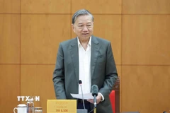 Tổng Bí thư Tô Lâm phát biểu. (Ảnh: Thống Nhất/TTXVN)