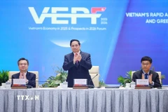 Thủ tướng Phạm Minh Chính dự Diễn đàn Kinh tế Việt Nam 2025, triển vọng 2026. (Ảnh: Dương Giang/TTXVN)