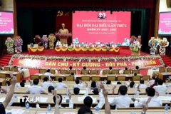 Quang cảnh Đại hội đại biểu Đảng bộ Ủy ban Nhân dân tỉnh Hưng Yên nhiệm kỳ 2025-2030. (Ảnh: Thế Duyệt/TTXVN)