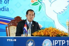 Ông Hun Sen, Chủ tịch Đảng Nhân dân Campuchia, Chủ tịch Thượng viện Campuchia. (Ảnh: Huỳnh Thảo/TTXVN)