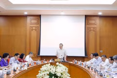 Tổng Bí thư, Chủ tịch nước Tô Lâm dự và phát biểu chỉ đạo tại Phiên họp thứ hai Ban Chỉ đạo Trung ương về phát triển văn hóa Việt Nam. (Ảnh: Thống Nhất/TTXVN)