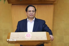 Thủ tướng Phạm Minh Chính chủ trì Phiên họp Chính phủ Thường kỳ tháng 01 năm 2026 trực tuyến với các địa phương. (Ảnh: Dương Giang/TTXVN)