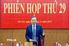 Tổng Bí thư Tô Lâm phát biểu. (Ảnh: Thống Nhất/TTXVN)