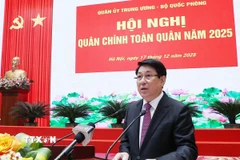 Chủ tịch nước Lương Cường phát biểu chỉ đạo. (Ảnh: Lâm Khánh/TTXVN)