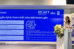 Chương trình RE:ACT của UNDP, NIC và Samsung hỗ trợ thanh niên đổi mới sáng tạo, mang đến cơ hội tài chính, cố vấn và học tập thực tế tại Hàn Quốc. (Ảnh: Vietnam+)