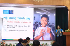 Các chuyên gia nhấn mạnh đầu tư cho trẻ em không chỉ là trách nhiệm xã hội mà còn là một khoản đầu tư chiến lược cho tương lai bền vững của đất nước. (Nguồn: Vietnam+)
