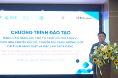 Ông Nguyễn Xuân Thọ, Phó Cục trưởng Cục Phát triển doanh nghiệp tư nhân và kinh tế tập thể, nhấn mạnh đội ngũ cán bộ hỗ trợ chính là "cầu nối" không thể thay thế giữa chính sách Nhà nước và thực tiễn doanh nghiệp. (Ảnh: Vietnam+)