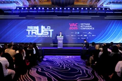 Hội nghị Định phí Bảo hiểm Việt Nam 2025 (Vietnam Actuarial Conference - VAC 2025), ngày 21/11. (Ảnh: Vietnam+)