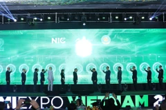 Lễ Khai mạc Triển lãm ngành Công nghiệp bán dẫn Việt Nam 2025, ngày 7/11. (Ảnh: Vietnam+)