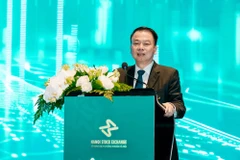 Thứ trưởng Bộ Tài chính Nguyễn Đức Chi cho rằng trong bối cảnh mới, Đảng và Nhà nước đang đặt ra mục tiêu tăng trưởng GDP từ 10% trở lên cho năm 2026 và các năm tiếp theo. (Ảnh: HNX)