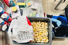 Từ ngày 15/12/2025 đến 14/2/2026, lực lượng Hải quan phối hợp cùng Công an và Bộ đội Biên phòng bắt giữ 42 đối tượng trong 35 vụ việc liên quan đến chất cấm. (Ảnh: HQ/Vietnam+)