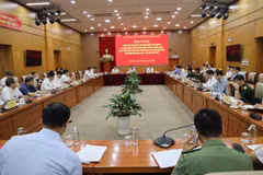 Hội nghị tổng kết Nghị quyết 36-NQ/TW về phát triển bền vững kinh tế biển khu vực phía Bắc đến năm 2030. (Ảnh: Vietnam+)