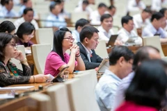 Quốc hội thảo luận tại hội trường dự thảo Luật Quản lý và đầu tư vốn Nhà nước tại doanh nghiệp. (Ảnh: QH/Vietnam+)
