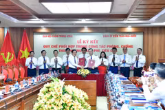 Ngày 23/8, Kiểm toán Nhà nước đã tổ chức Hội nghị Tổng kết 10 năm thực hiện Quy chế phối hợp giữa Ban Nội chính Trung ương và Đảng ủy Cơ quan Kiểm toán trong công tác phòng, chống tham nhũng, lãng phí, tiêu cực. (Ảnh: Vietnam+)