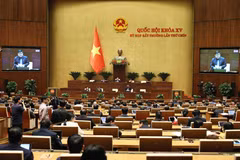 Bộ trưởng Nguyễn Chí Dũng giải trình tại phiên thảo luận, ngày 15/2. (Ảnh: TTXVN)