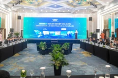 Diễn đàn “Doanh nghiệp Nhà nước: Nâng cao năng lực cạnh tranh và vai trò dẫn dắt,” do Báo Điện tử Tiếng nói Việt Nam tổ chức, ngày 20/11. (Ảnh: Vietnam+)