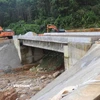 Các công trình cầu bắt qua sông, suối về xã vùng sâu Trà Leng hoàn thành đưa vào sử dụng trước mùa mưa năm nay. (Ảnh: Đoàn Hữu Trung/Vietnam+)