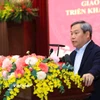 Mong muốn người ứng cử đưa Hải Phòng phát triển mạnh mẽ về cảng biển, logistics 2 Chủ tịch UBND thành phố Hà Nội Vũ Đại Thắng phát biểu chỉ đạo tại Hội nghị. (Ảnh: Vũ Quang/TTXVN)