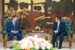 Thủ tướng Phạm Minh Chính tiếp ông Park Chang Dal, Đặc phái viên của Tổng thống Hàn Quốc. (Ảnh: Dương Giang/TTXVN)