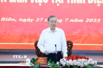 Tổng Bí thư Tô Lâm phát biểu. (Ảnh: Thống Nhất/TTXVN)