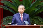 Tổng Bí thư Tô Lâm phát biểu khai mạc Hội nghị lần thứ 15 Ban Chấp hành Trung ương Đảng khóa XIII. (Ảnh: Doãn Tấn/TTXVN)