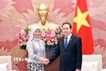 Chủ tịch Quốc hội Trần Thanh Mẫn tiếp Tổng Thư ký AIPA Siti Rozaimeriyanty Dato Haji Abdul Rahman. (Ảnh: Doãn Tấn/TTXVN)