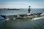 Tàu sân bay USS Gerald R. Ford. (Nguồn: Getty Images)