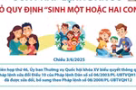 Sửa Pháp lệnh Dân số: Vợ chồng tự quyết định số con và thời gian sinh con