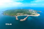 Mặc dù có diện tích không lớn nhưng Cồn Cỏ lại có vị trí chiến lược quan trọng án ngữ cửa ngõ phía Nam Vịnh Bắc Bộ. (Ảnh: Minh Đức/TTXVN)
