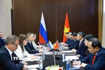 Thủ tướng Lê Minh Hưng tiếp ông Alexey Likhachev, Tổng Giám đốc Tập đoàn Năng lượng Nguyên tử Quốc gia Liên bang Nga (Rosatom). (Ảnh: Dương Giang/TTXVN)