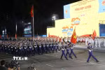 Các khối của Lực lượng Quân đội nhân dân tham gia Tổng hợp luyện diễu binh, diễu hành. (Ảnh: Anh Tuấn/TTXVN)