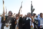 Các tay súng Houthi tại Sanaa, Yemen. (Ảnh: THX/TTXVN phát)