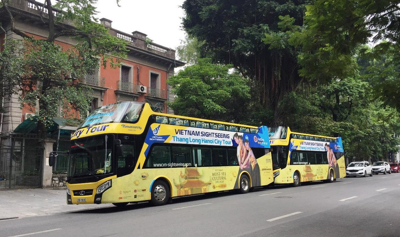 Tuyến xe City Tour 02 mới được điều chỉnh có lộ trình trùng 90% với tuyến City Tour 01. (Ảnh: Việt Hùng/Vietnam+)