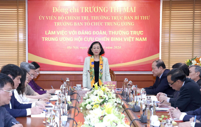 Quang cảnh buổi làm việc. (Ảnh: Phương Hoa/TTXVN)