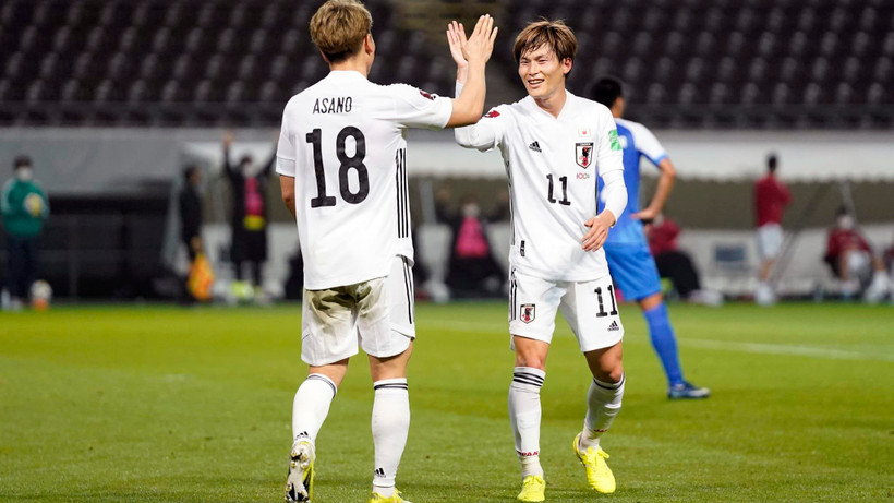 Nhật Bản giành chiến thắng tưng bừng ở vòng loại World Cup 2022. (Nguồn: Getty Images)