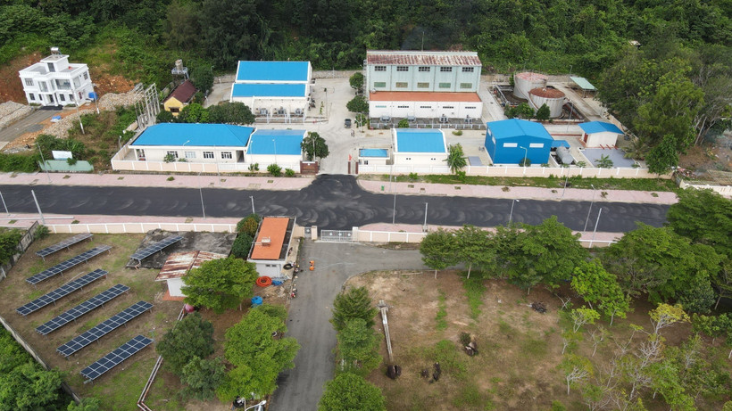 Nhà máy điện An Hội có nhiệm vụ sản xuất và cung cấp điện cho toàn huyện Côn Đảo bằng các tổ máy phát điện sử dụng diesel. (Ảnh: Huỳnh Sơn/TTXVN)