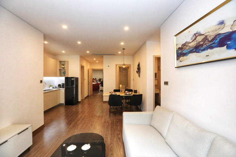 Căn hộ 69,8m2 tính 2 người. (Ảnh: Tuấn Anh/TTXVN)