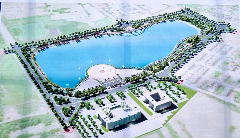 Phối cảnh Công viên Gia Lâm. (Ảnh: Minh Nghĩa/TTXVN)