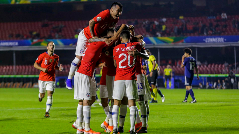 Cầu thủ Chile ăn mừng. (Nguồn: Getty Images)