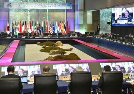 Quang cảnh một hội nghị của Nhóm các nền kinh tế phát triển và mới nổi hàng đầu thế giới (G20) ngày 16/6/1019. (Ảnh: TTXVN)