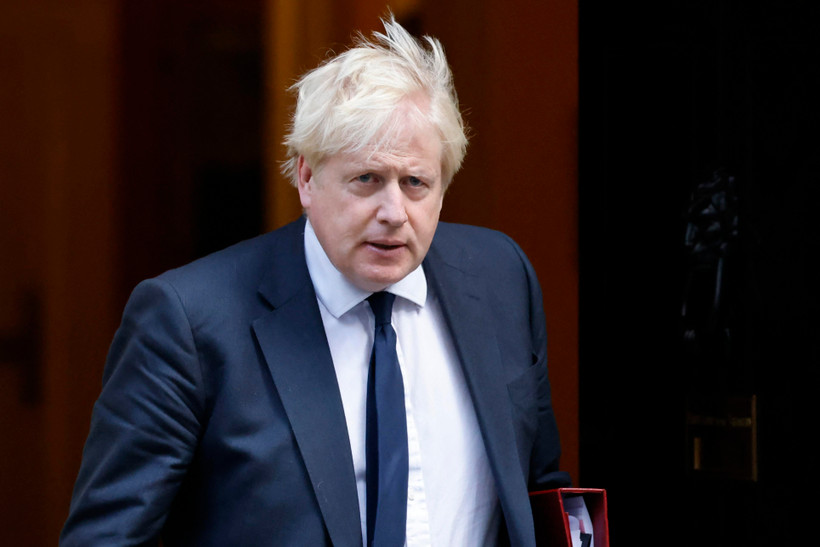 Thủ tướng Anh Boris Johnson tại thủ đô London ngày 20/10/2021. (Ảnh: AFP/TTXVN)