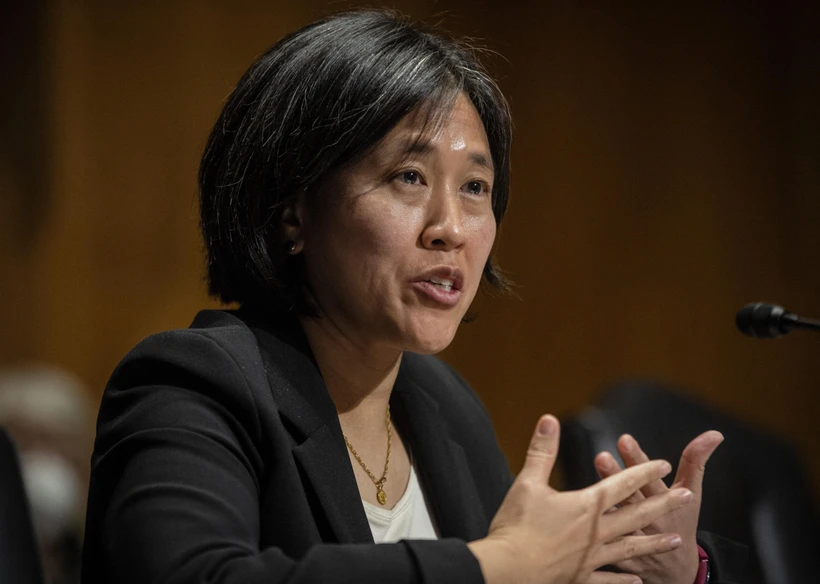Đại diện Thương mại Mỹ Katherine Tai. (Ảnh: AFP/TTXVN)