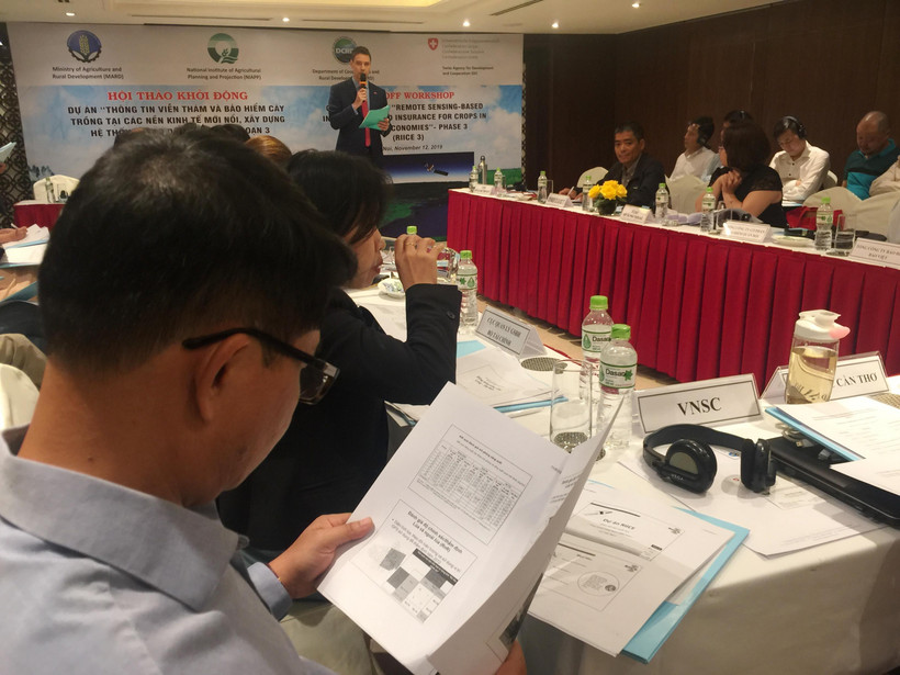 Dự án “Hệ thống thông tin viễn thám và bảo hiểm nông nghiệp tại các nền kinh tế mới nổi.” (PV/Vietnam+)