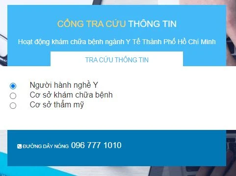 Sở Y tế khuyến cáo người dân, khi lựa chọn thực hiện các dịch vụ khám bệnh, chữa bệnh có thể tra cứu vào đường link https://thongtin.medinet.org.vn.