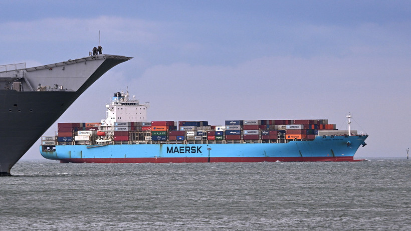 Tàu của Công ty vận tải biển Maersk. (Nguồn: AFP)